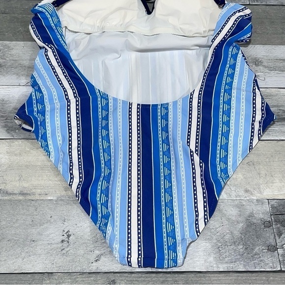 LEMLEM Eshal Ballet One-Piece Swimsuit - Blue (B472) - Picture 9 of 15